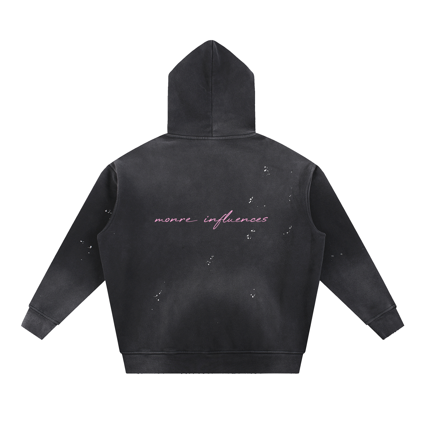Monre Vintage Washed Frayed Fleece Hoodie First Edition Collection