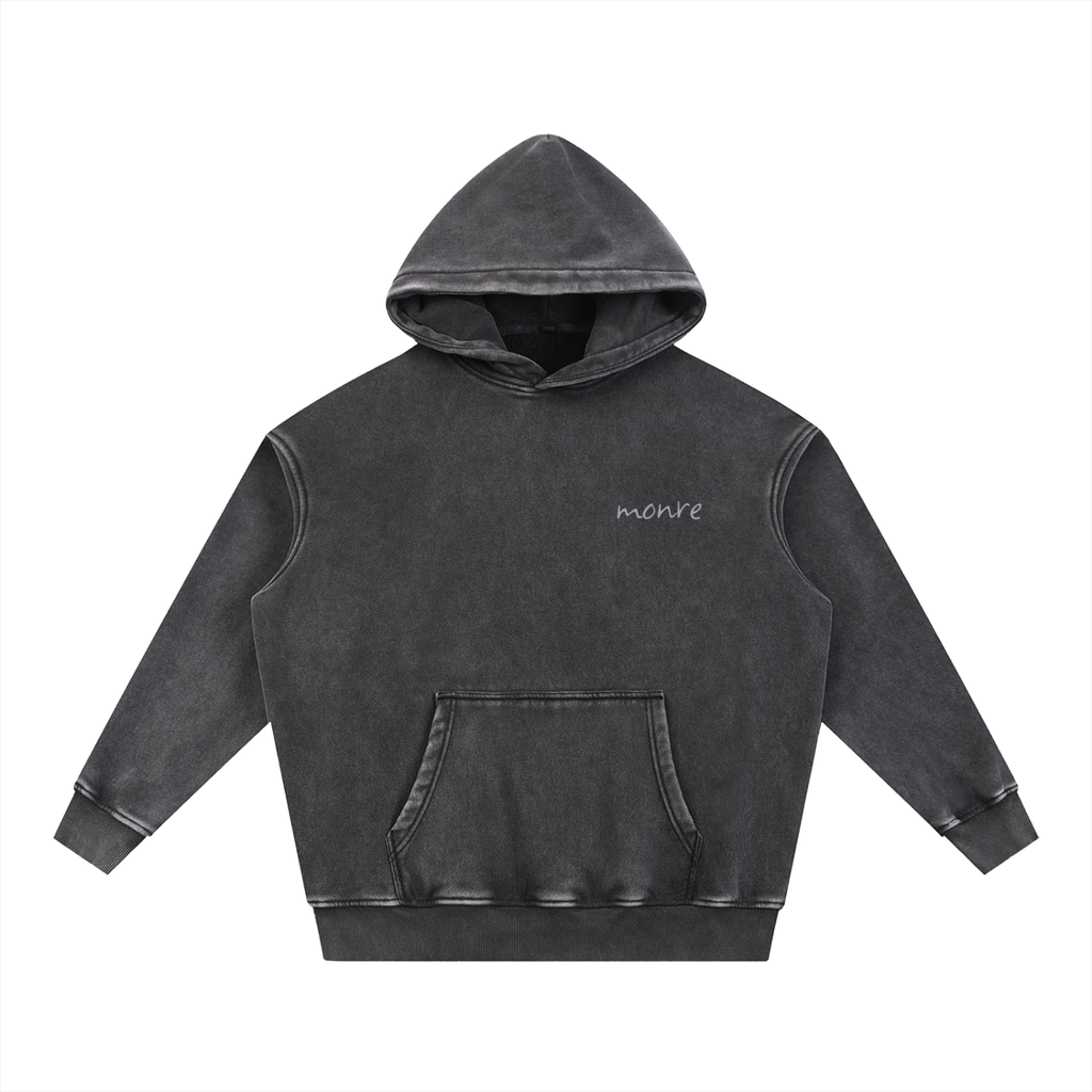 Monre Snow Wash Fleece Oversize Hoodie First Edition Collection