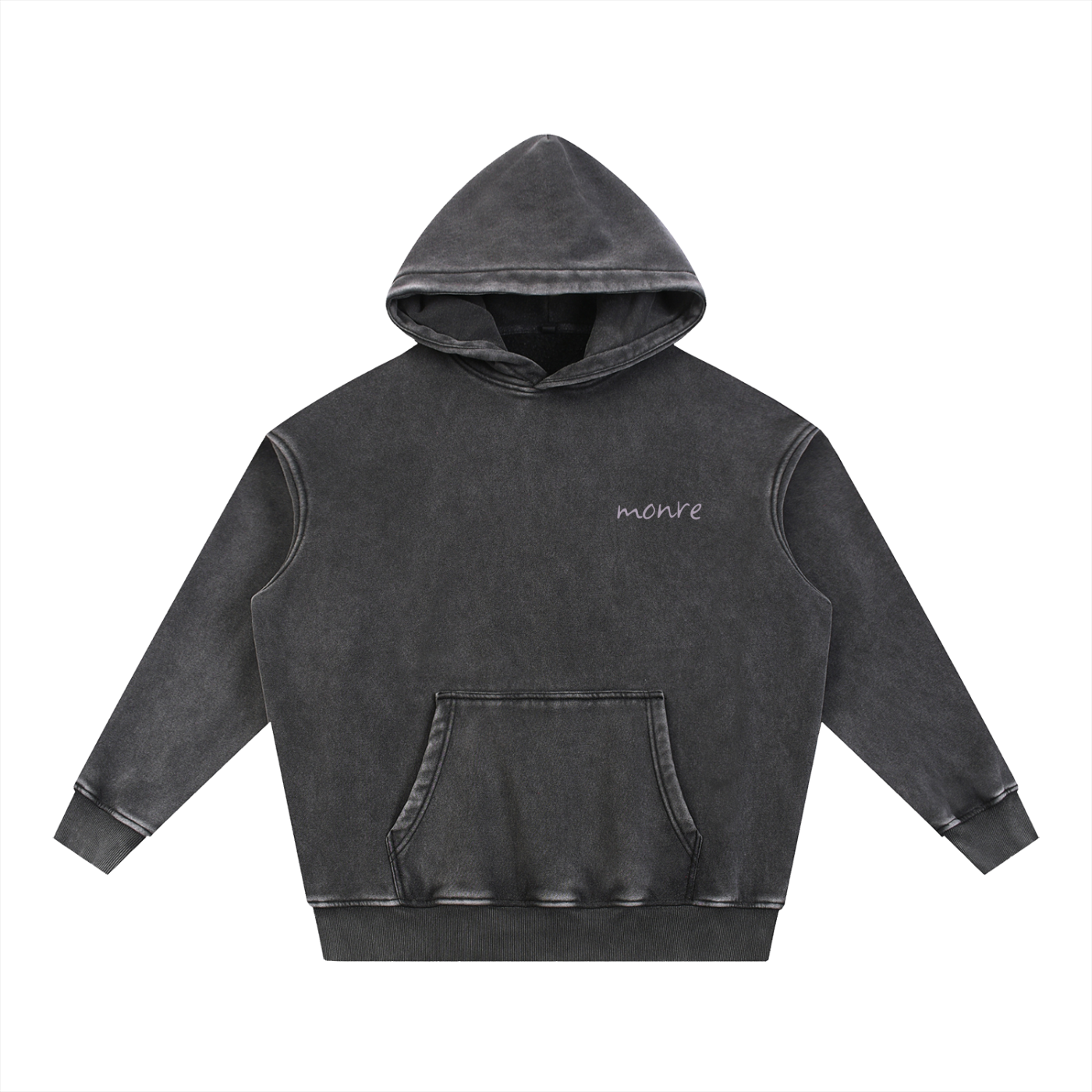 Monre Snow Wash Fleece Oversize Hoodie First Edition Collection