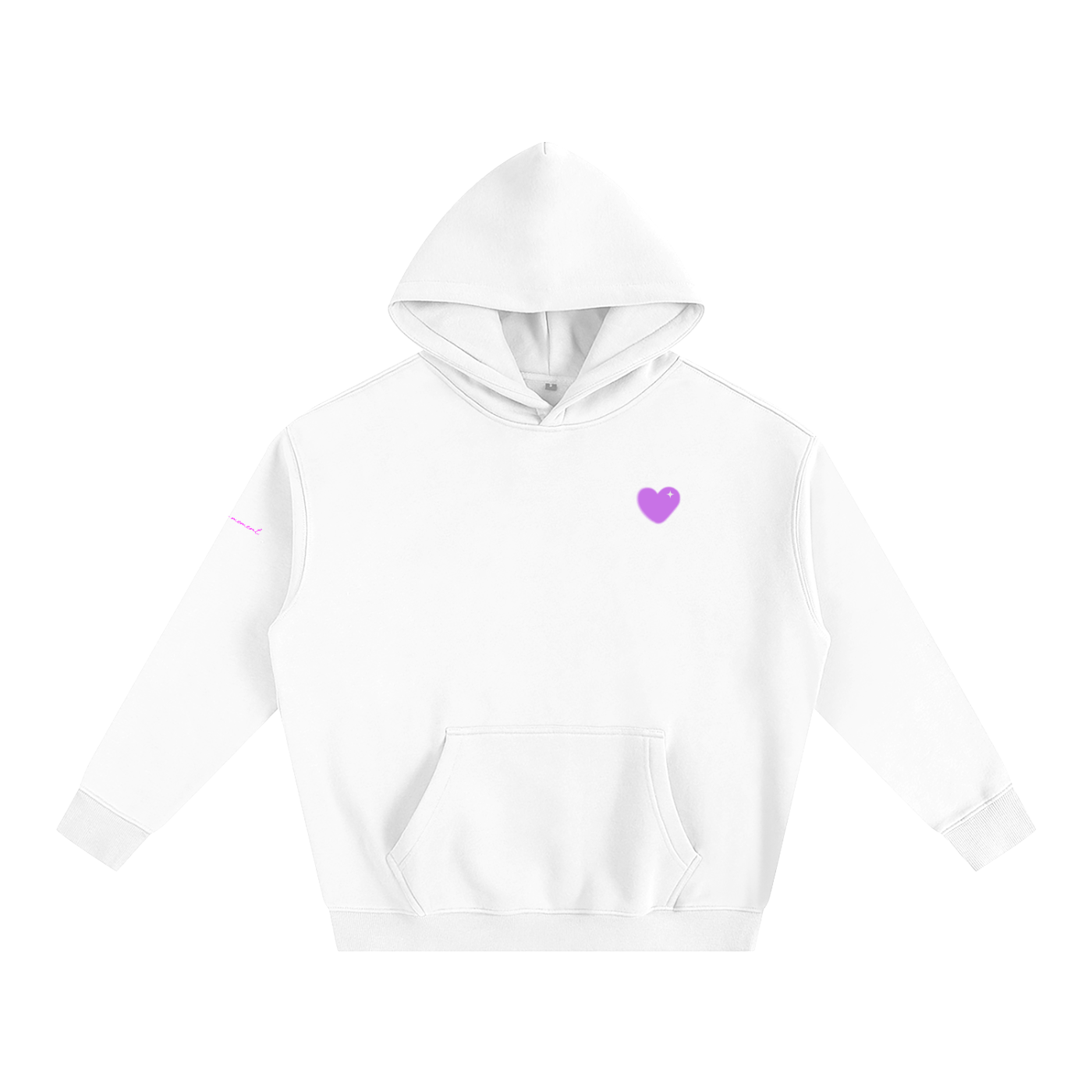 Monre Oversize Fleeced Hoodie/ heart hoodie