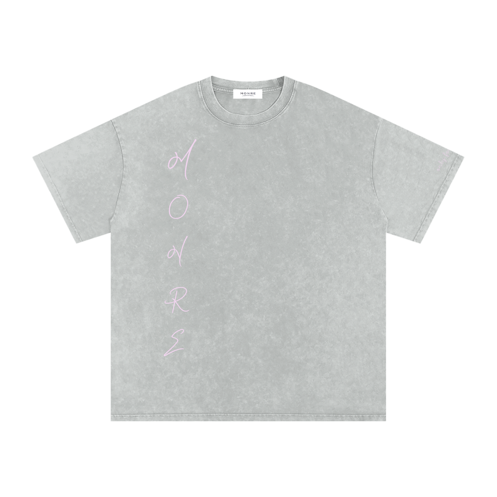 Monre Snow Washed Oversized Cotton T-Shirt First Edition Collection