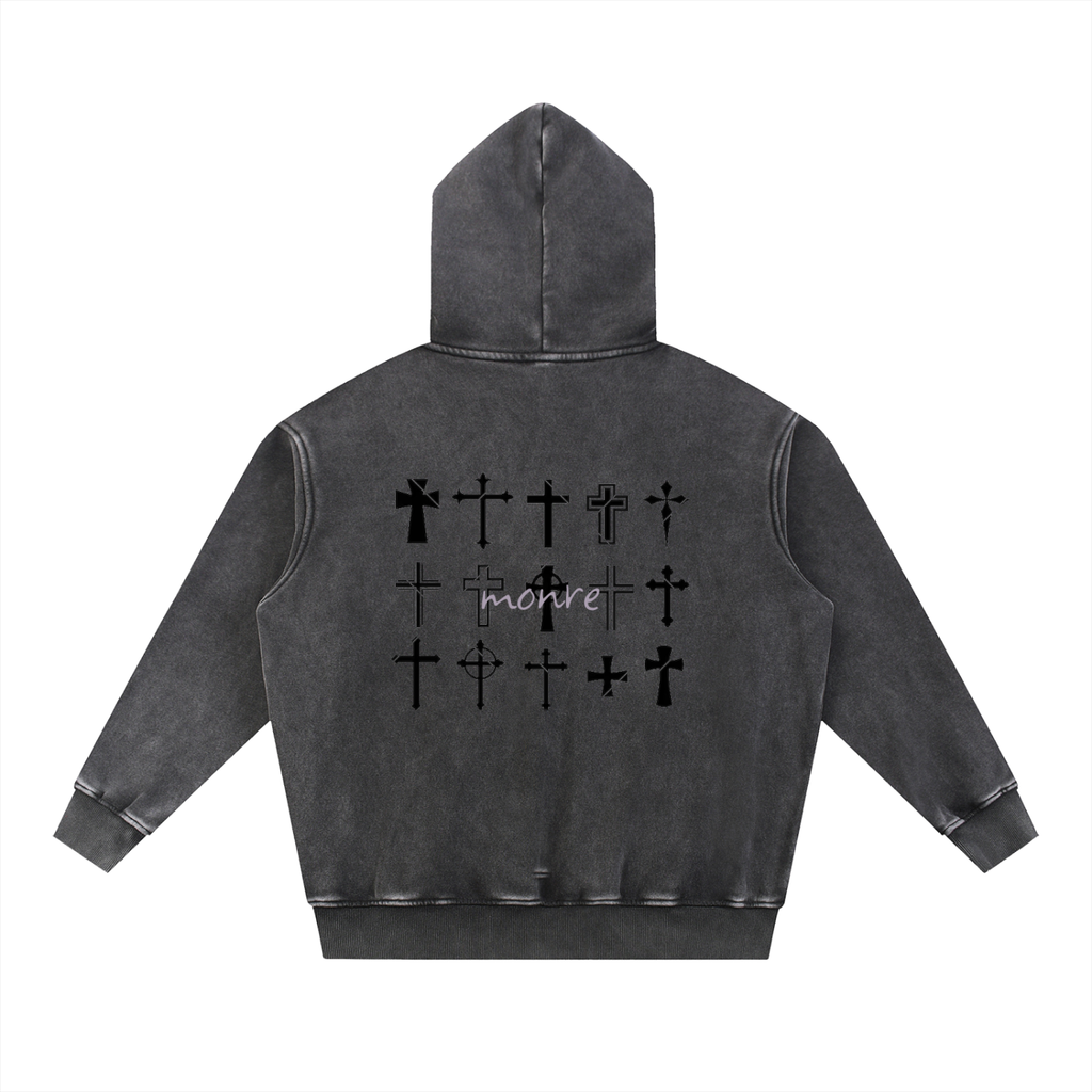 Monre Snow Wash Fleece Oversize Hoodie First Edition Collection
