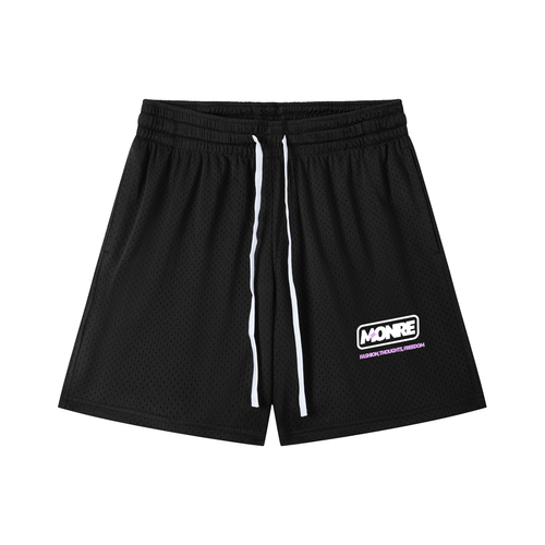Mesh Drawstring Shorts