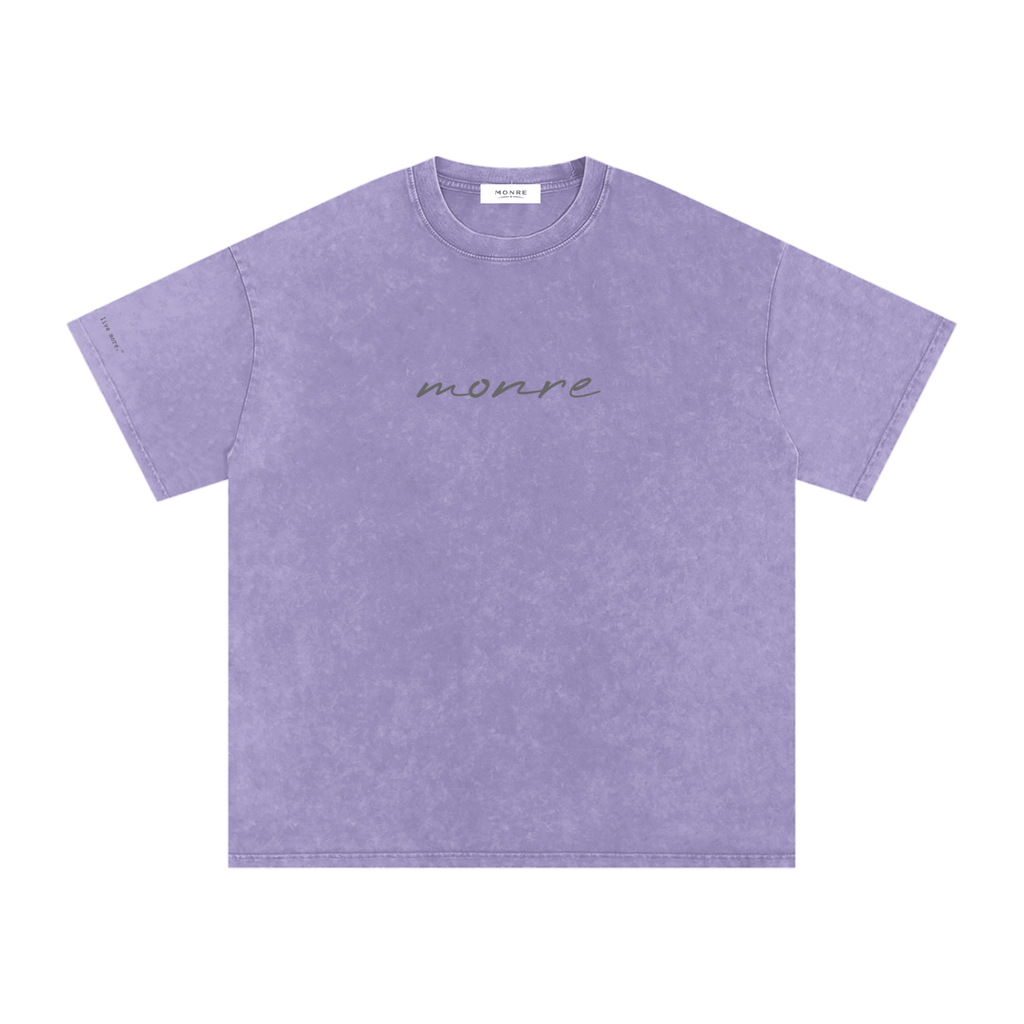 Monre Snow Washed Oversized Cotton T-Shirt First Edition Collection