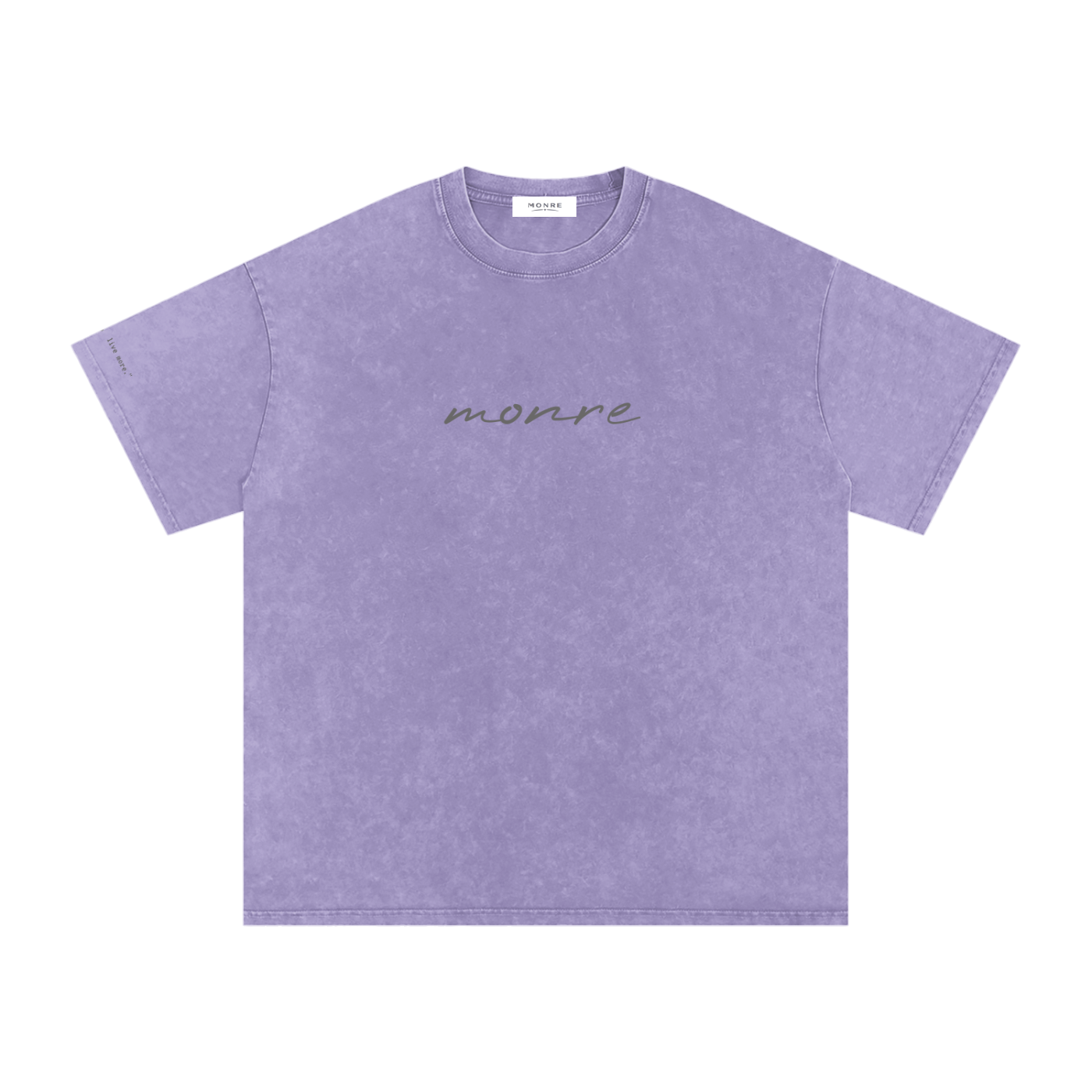 Monre Snow Washed Oversized Cotton T-Shirt First Edition Collection